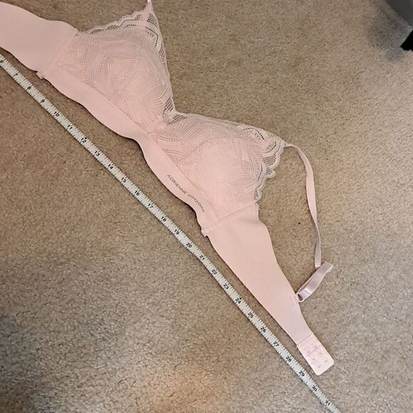 Adrienne Vittadini Bra Peachy Pink Lace Padded Adjustable Straps Sports Bra 36B - Picture 10 of 10